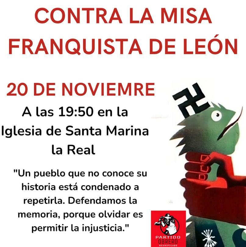 Cartel anunciador de la manifestación.