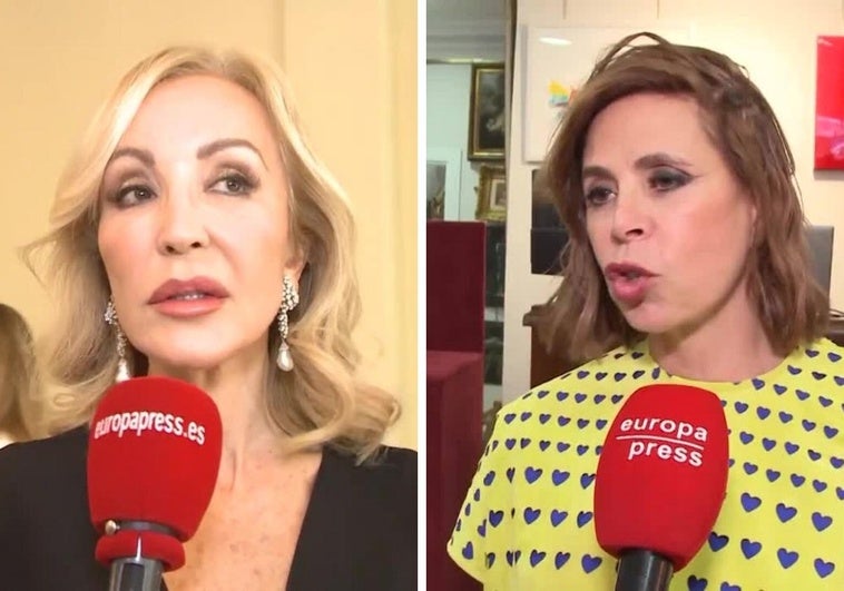 Imagen de Carmen Lomana y Ágatha Ruíz de la Prada.