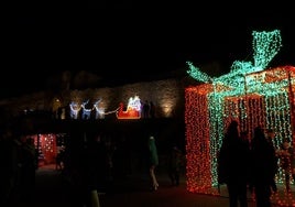 Iluminación en las pasadas navidades de Almanza