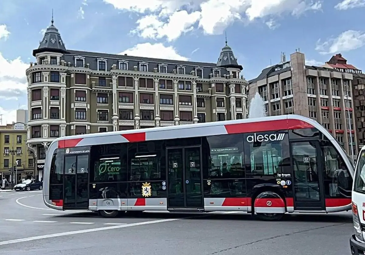 Autobús de León en Santo Domingo.