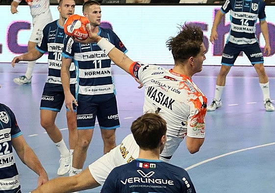 Wasiak, en el partido ante el Kriens de la pasada semana.