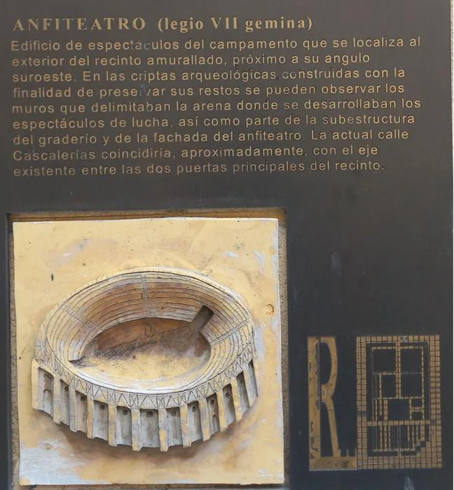 Placa ilustrativa con información sobre el Anfiteatro. 2024.