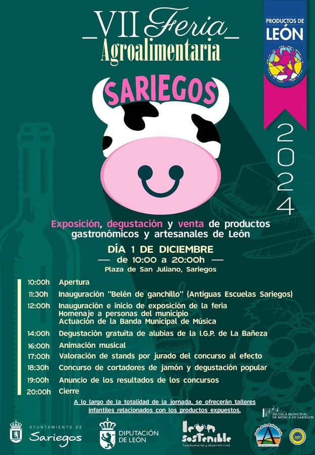 Cartel de la VII Feria agroalimentaria de Sariegos