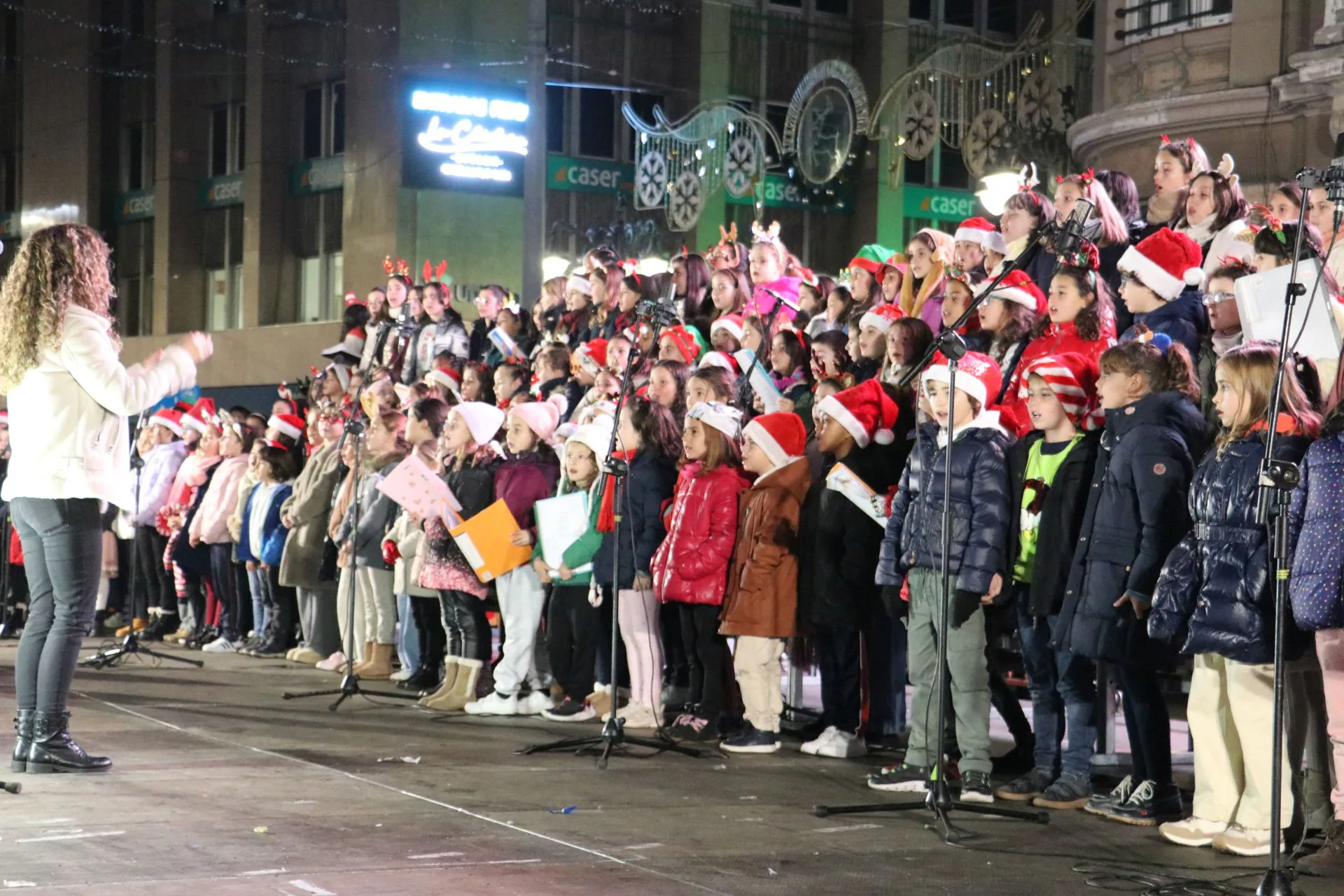 Encendido navideño en la ciudad de León