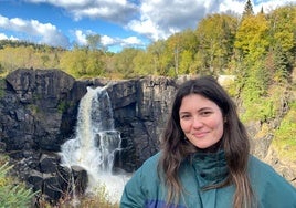 Lucía García en el Grand Portate State Park de Minnesota.