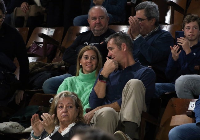 Iñaki Urdangarin, presente en las gradas del Palacio de Deportes de León