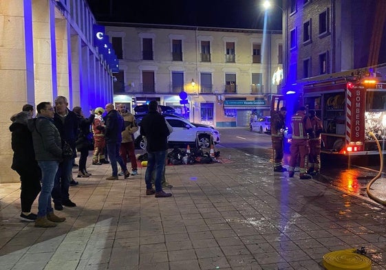 Incendio en el centro de León