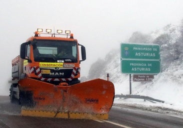 El temporal llega a las carreteras: Pajares y la AP-66, afectadas