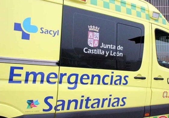 Ambulancia como la que se desplazó al lugar del accidente.