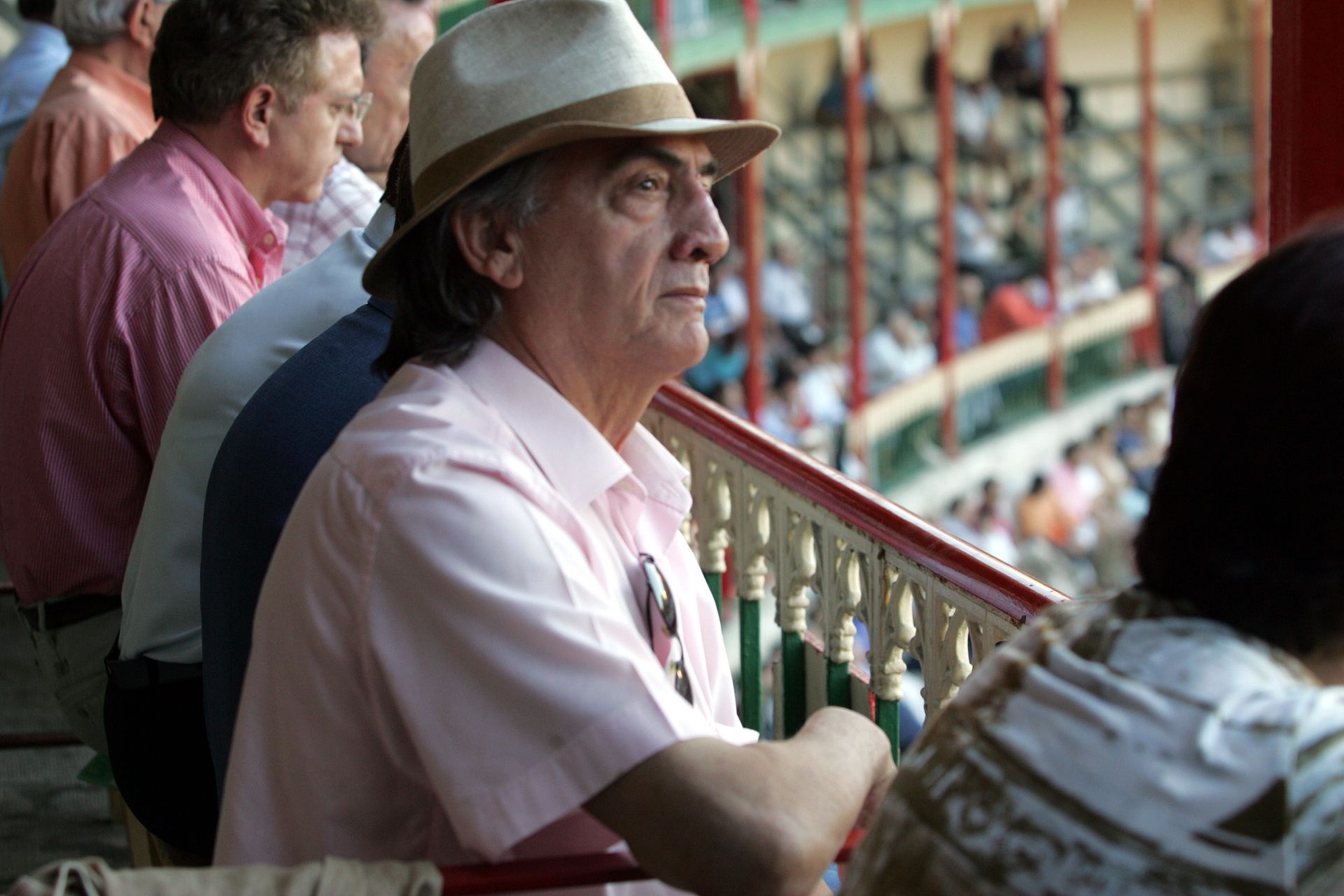 Felipe Zapico, ex matador y ex locutor taurino, en la tercera corrida de la feria de las fiesta de Valladolid en la plaza de toros en 2005