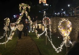 Una de las decoraciones navideñas de Almanza.