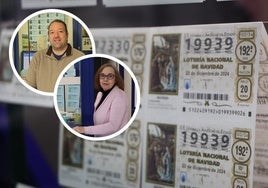 Luis Aguado y Lola Abad, loteros de León.