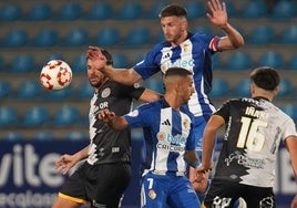 Markel y Ernesto, en un partido de la Deportiva.