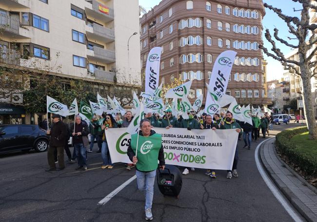 Imagen de la concentración en León.