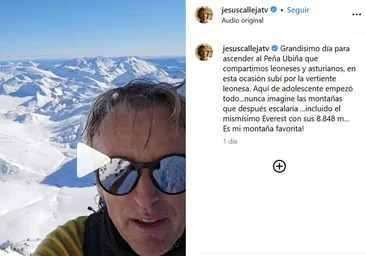 Jesús Calleja vuelve a subir su montaña favorita de León, donde «empezó todo»