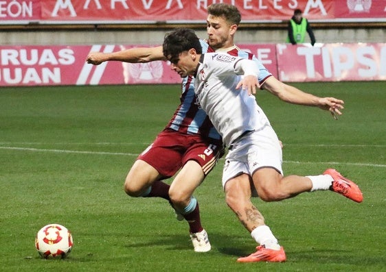 Antón Escobar, en el partido ante la Segoviana.