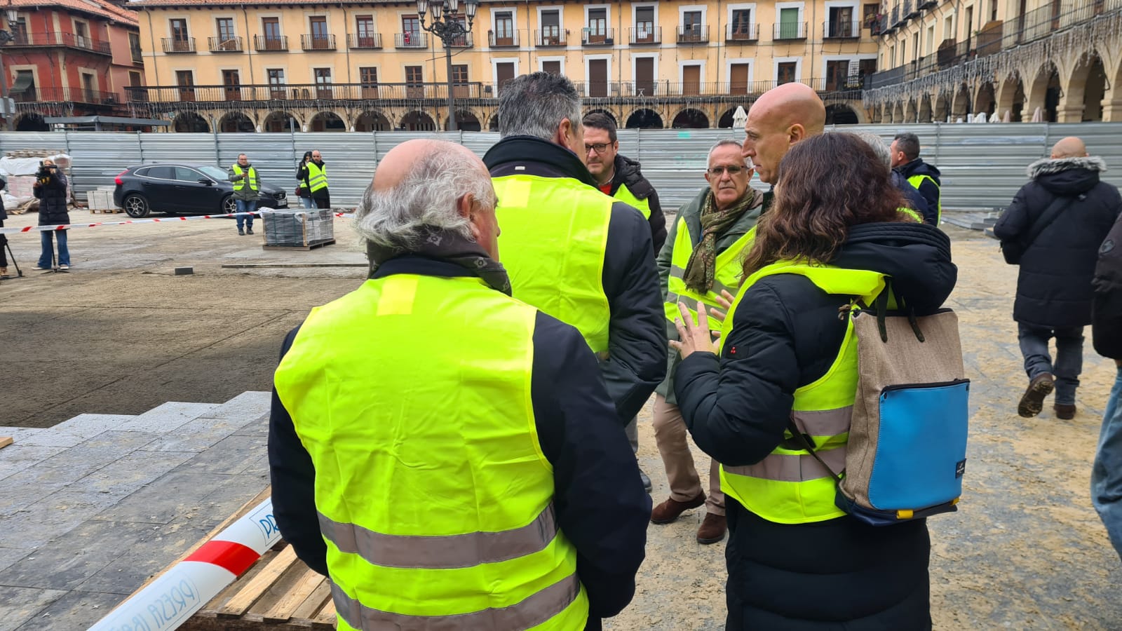 Obras en la Plaza Mayor de León