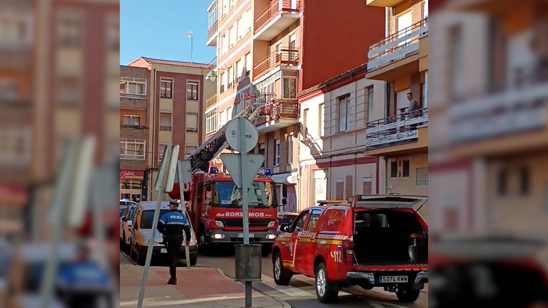 Actuación Bomberos de León
