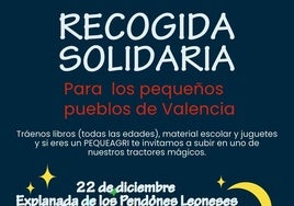 Imagen del cartel de la recogida.