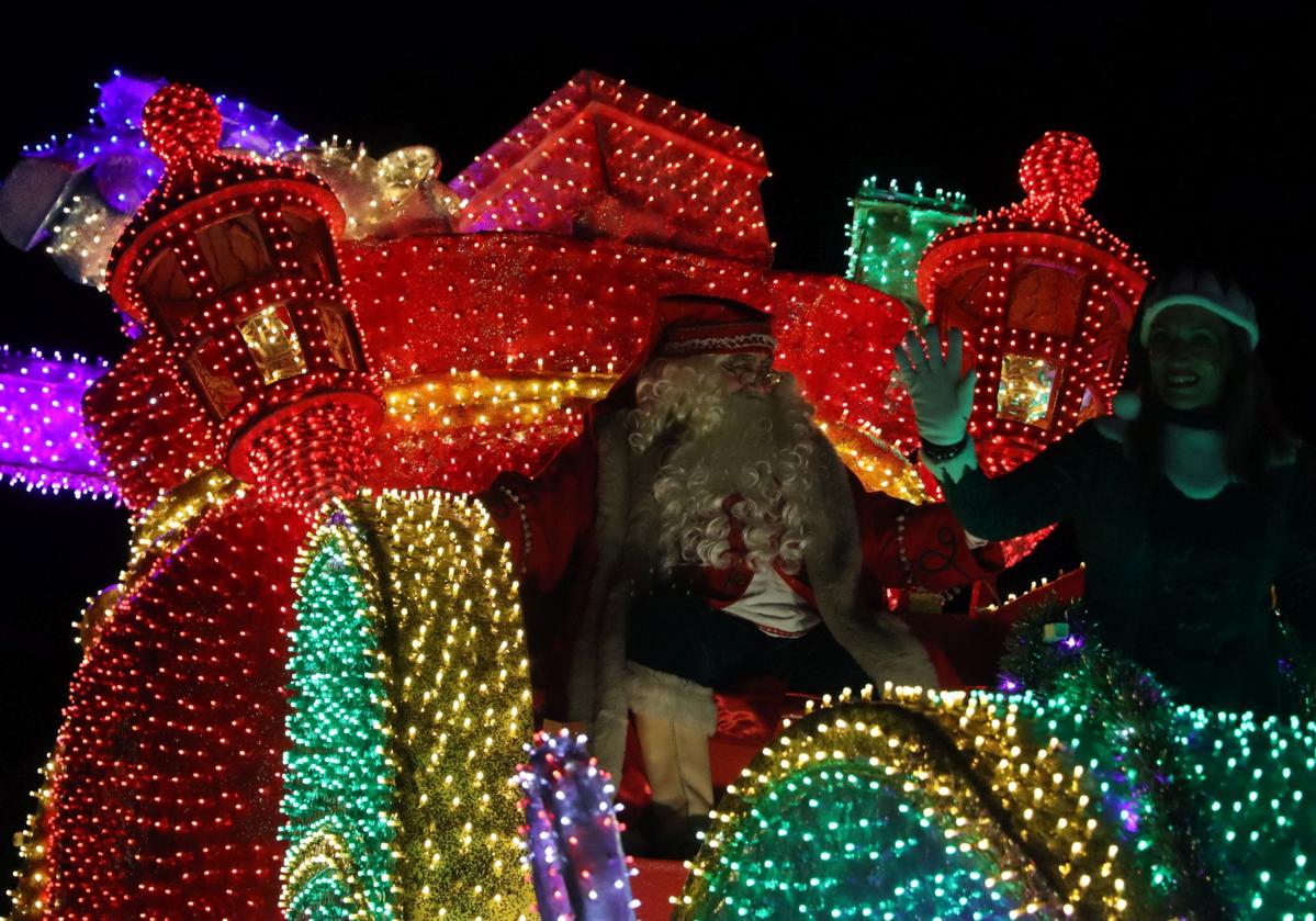 Papá Noel en las calles de León.