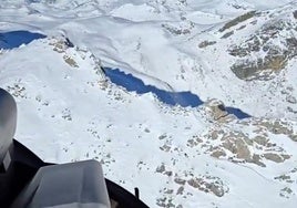 Un instante del vídeo en el que Jesús Calleja presume de las montañas de León.