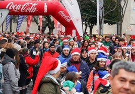 Imagen de la salida de la San Silvestre del año 2023.