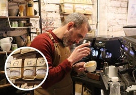 Sergio Abán es uno de los baristas que ofrece café de especialidad en León.