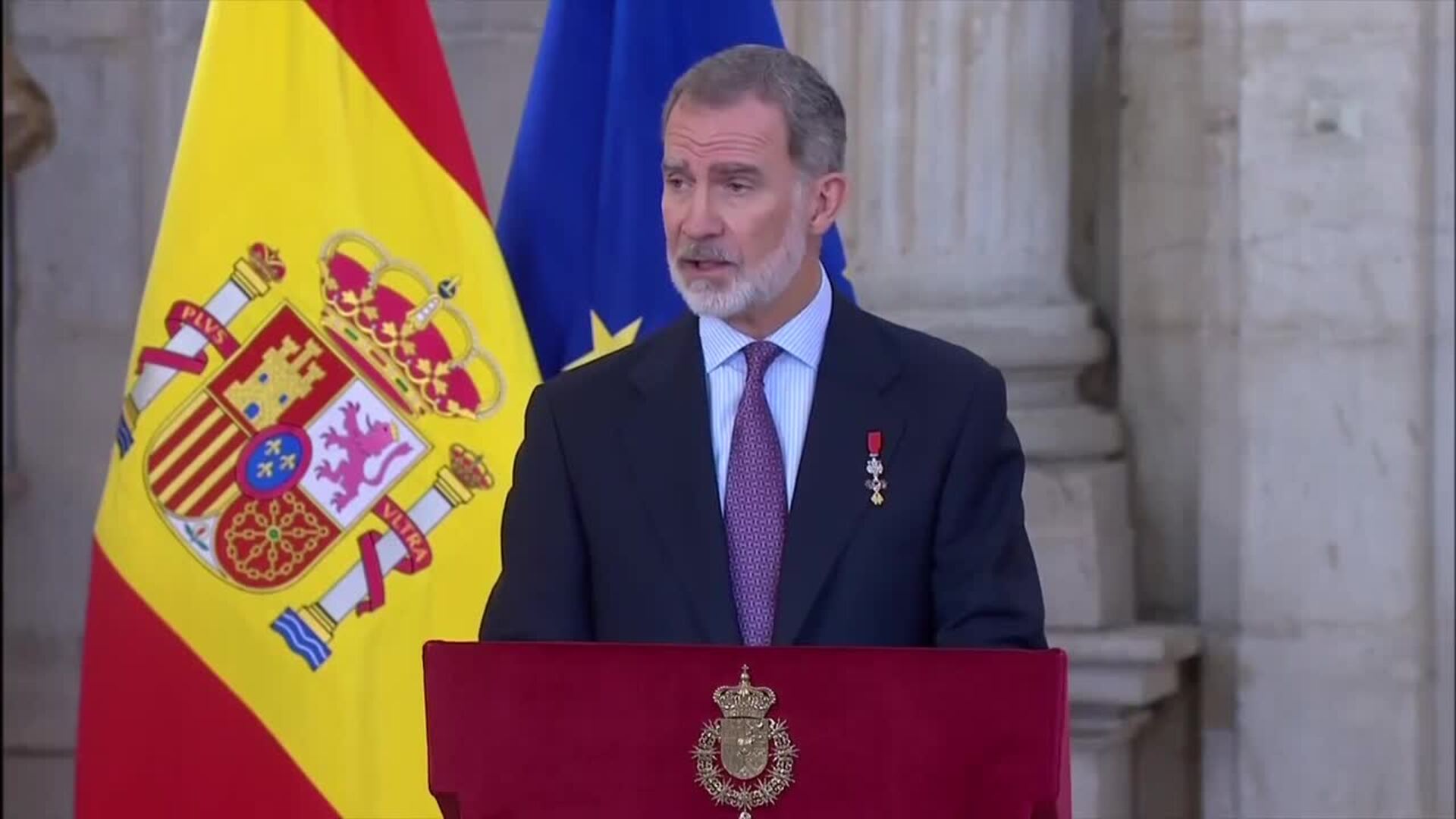 Celebración del X aniversario de Felipe VI: "Compromiso", condecoraciones y un brindis sorpresa
