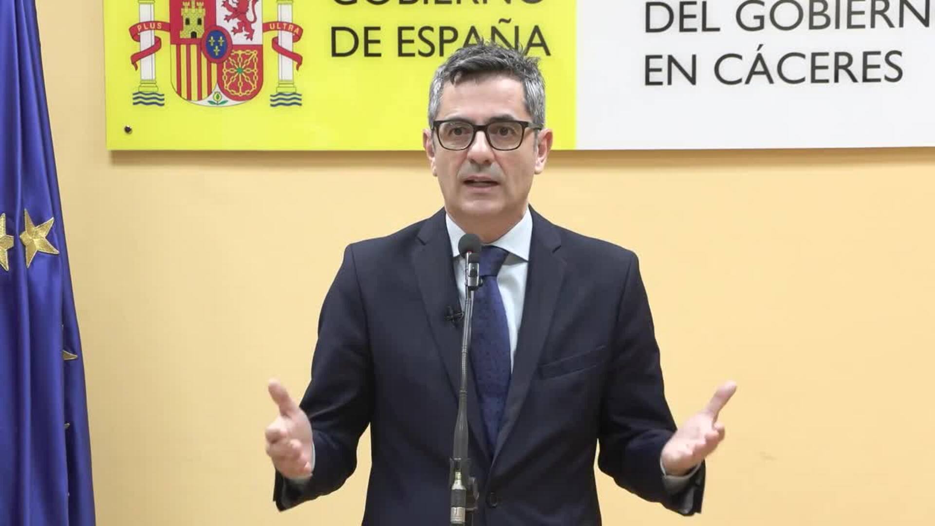 Bolaños considera "inhumana" y "xenófoba" la propuesta de PP de usar la Armada para inmigración