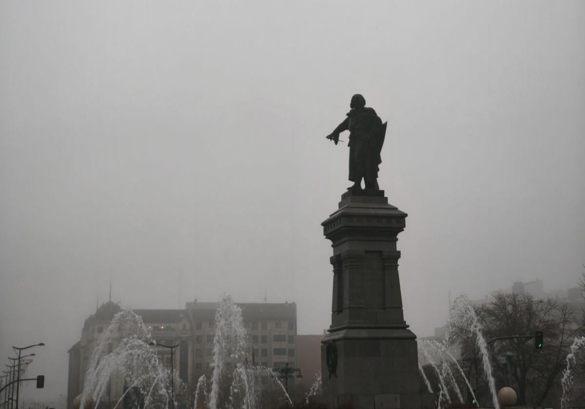 Niebla en el centro de León