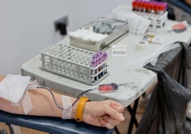 Donación de sangre.