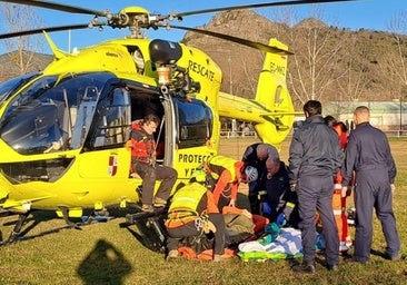 Rescatan a un piloto de 50 años herido tras caer de su parapente en Valdepiélago