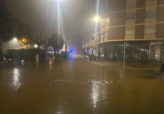 Situación en la salida de la calle Murillo a Fernández Ladreda.