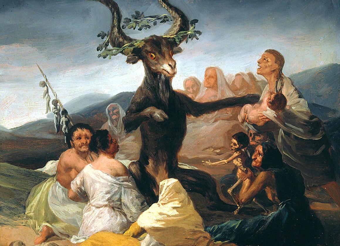 Pintura 'El aquelarre' de Francisco de Goya.