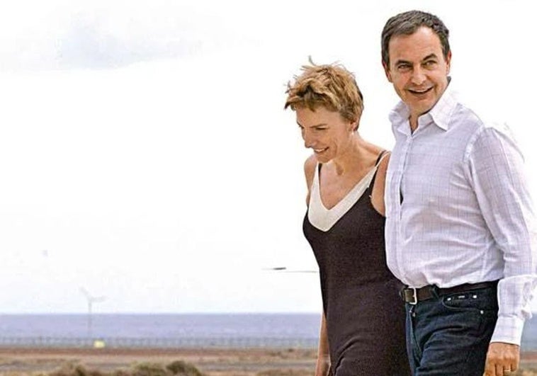 José Luis Rodríguez Zapatero y su mujer, Sonsoles Espinosa, en Lanzarote.