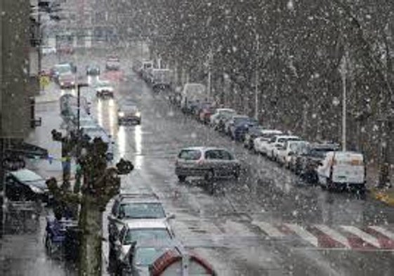 Imagen de archivo de nieve en León.