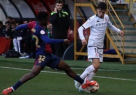 Luis Chacón, en un partido con la Cultural.