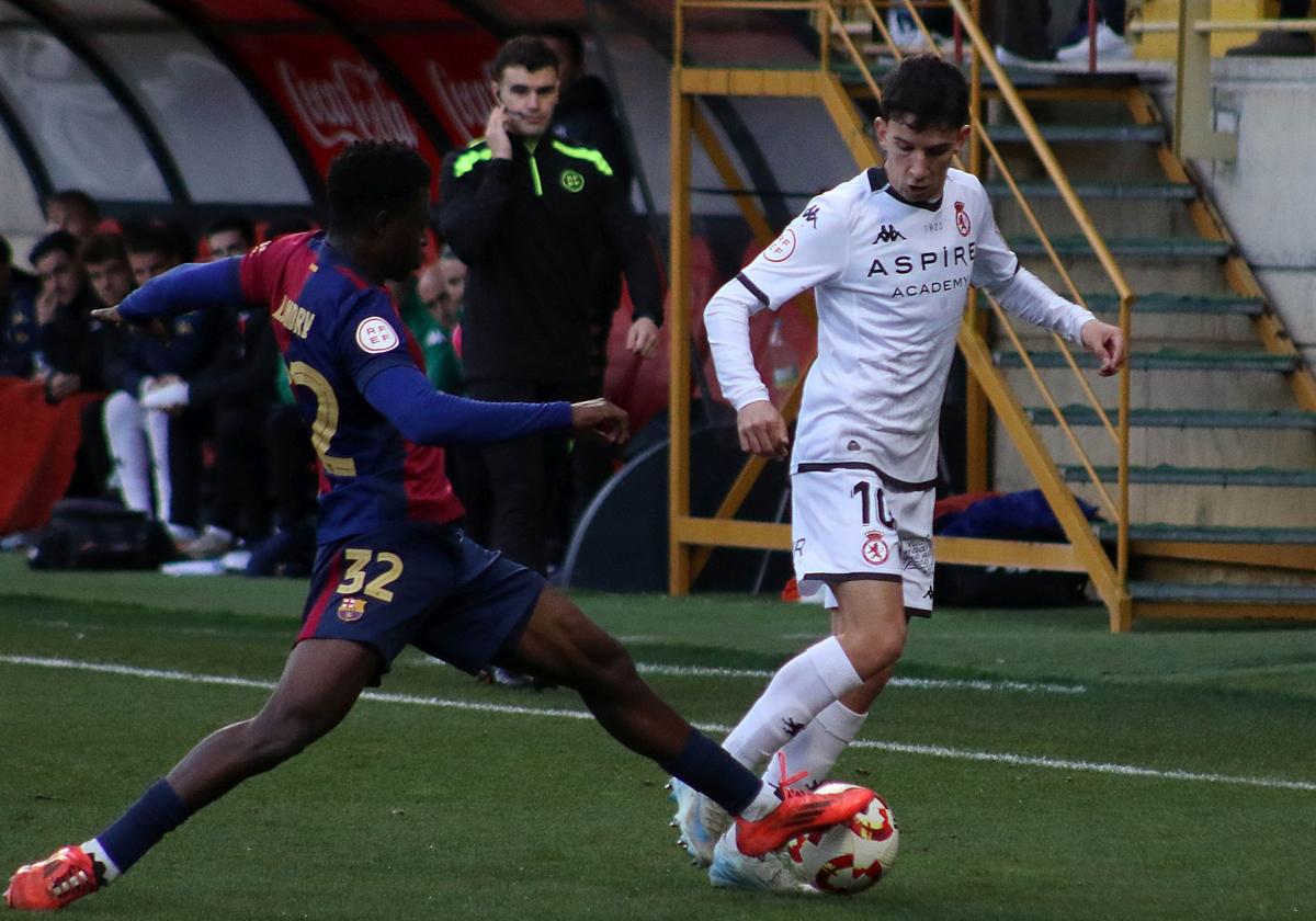 Luis Chacón, en un partido con la Cultural.