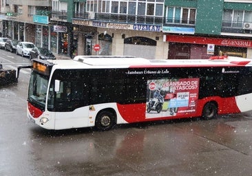 La nieve también llega a León capital