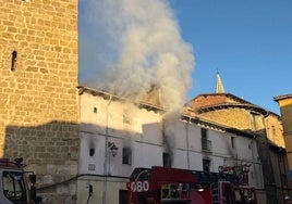 Incendio en la calle Serradores.