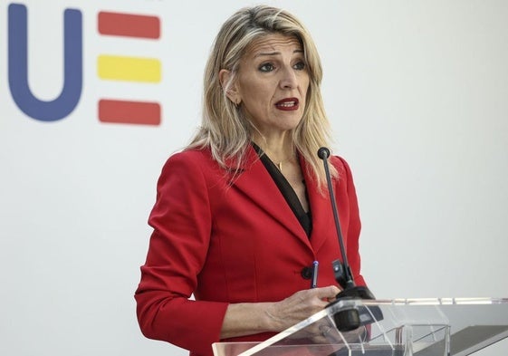 Yolanda Díaz, ministra de Trabajo.