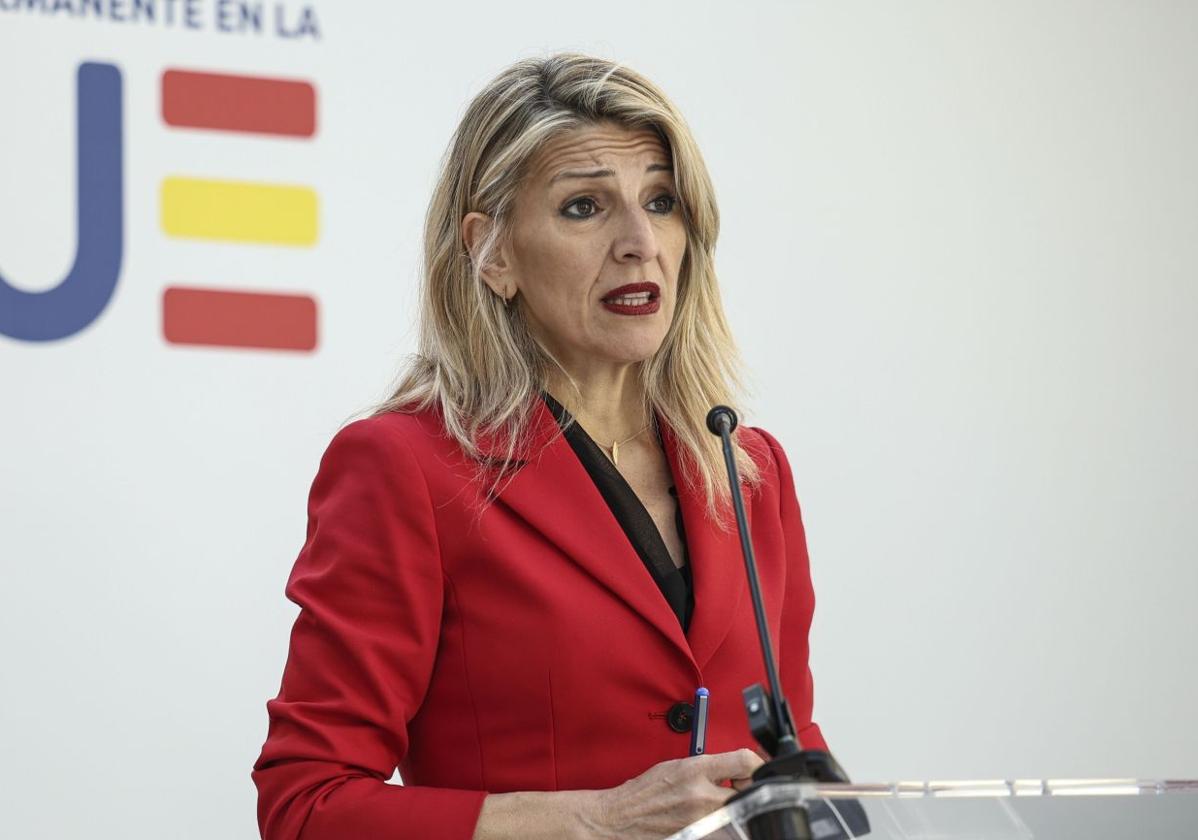 Yolanda Díaz, ministra de Trabajo.