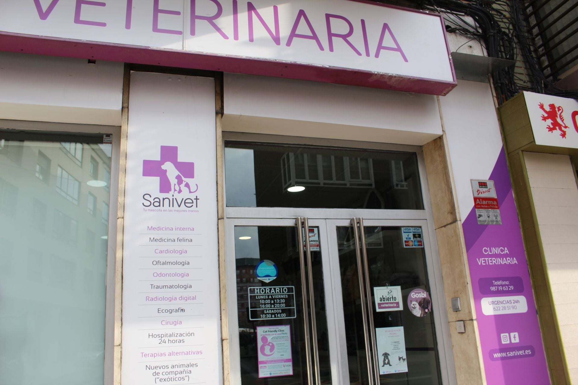 El cierre parcial de las clínicas veterinarias en León