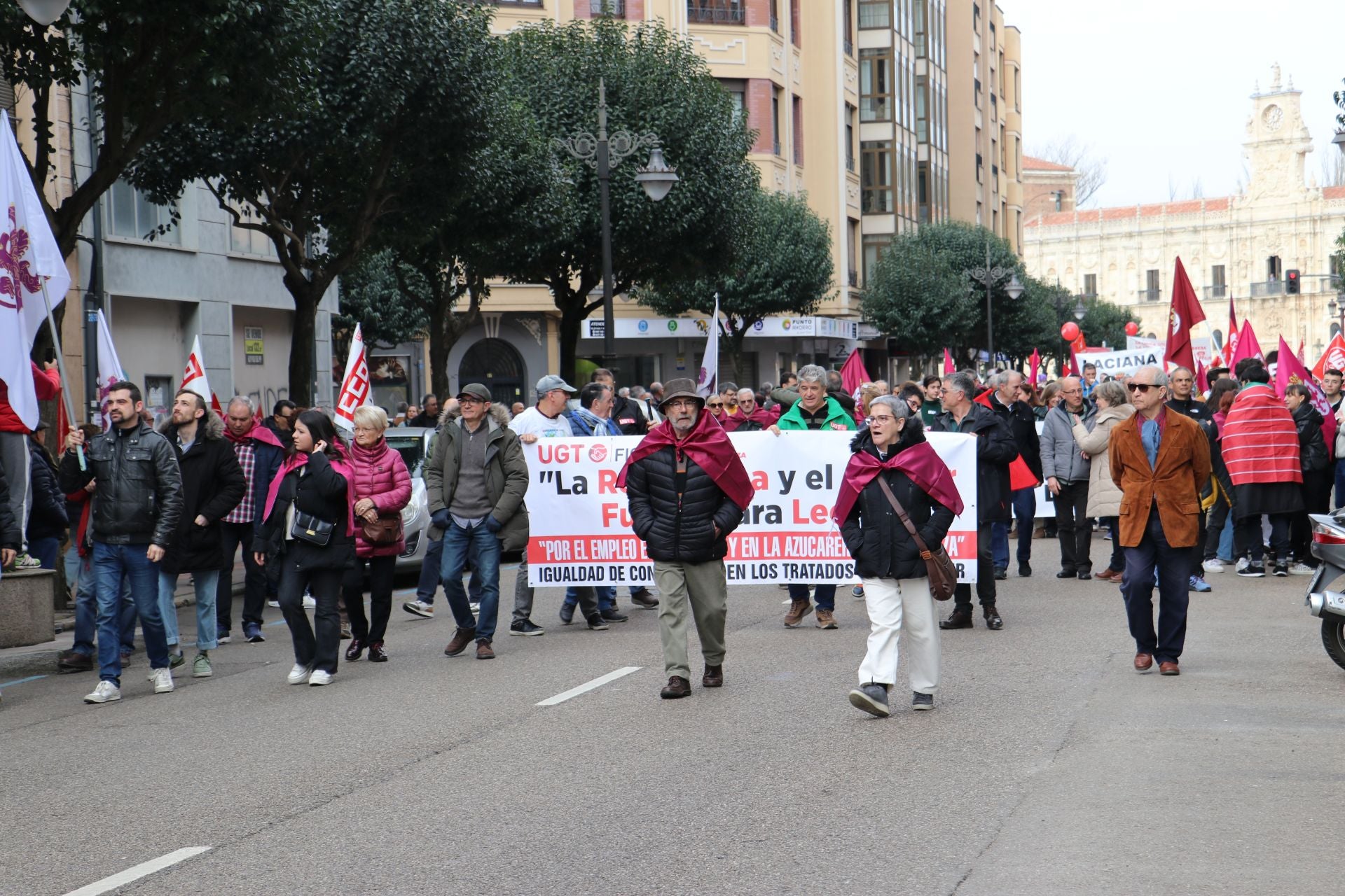 Las imágenes de la manifestación del 16-F en León