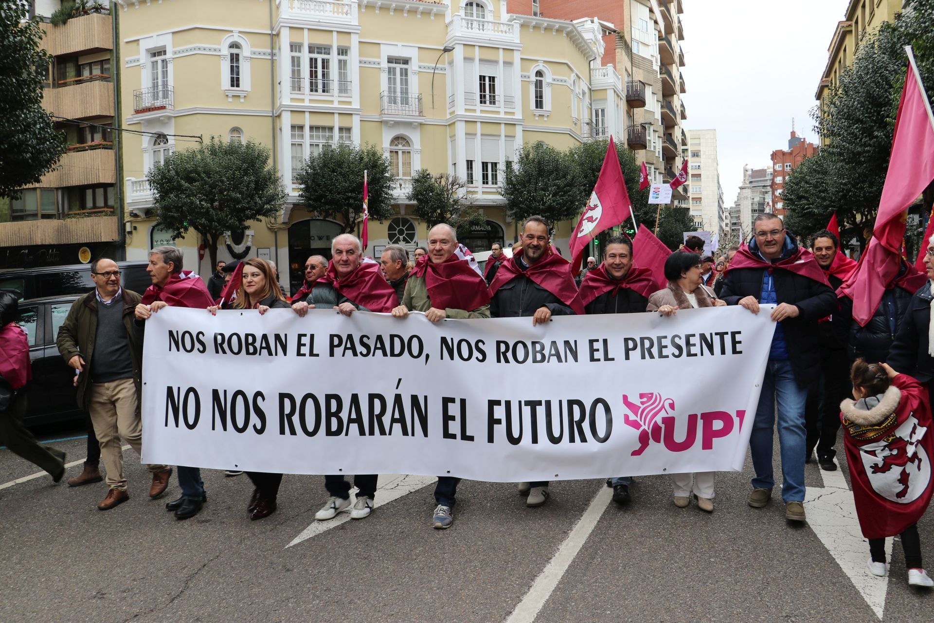 Las imágenes de la manifestación del 16-F en León