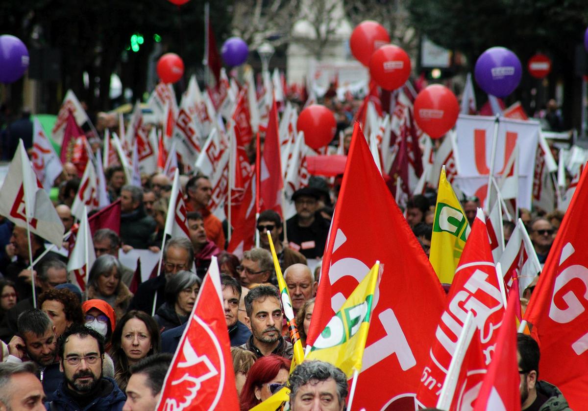 Manifestación del 16F en León.
