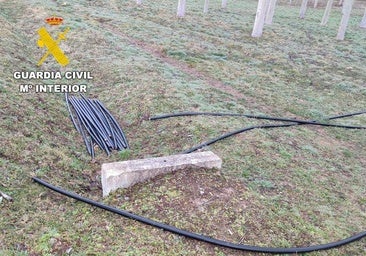 Recuperan 200 metros de cable robado en diferentes pueblos de León