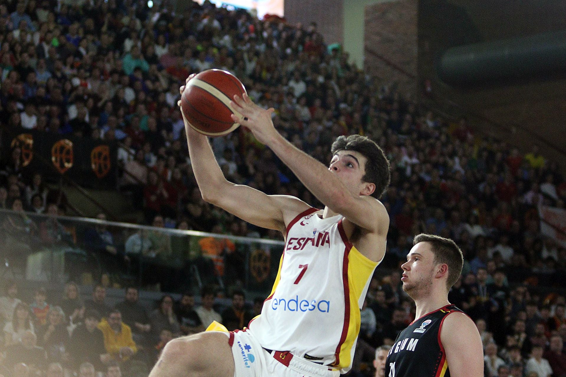 Las mejores imágenes del España-Bélgica en el Palacio de los Deportes