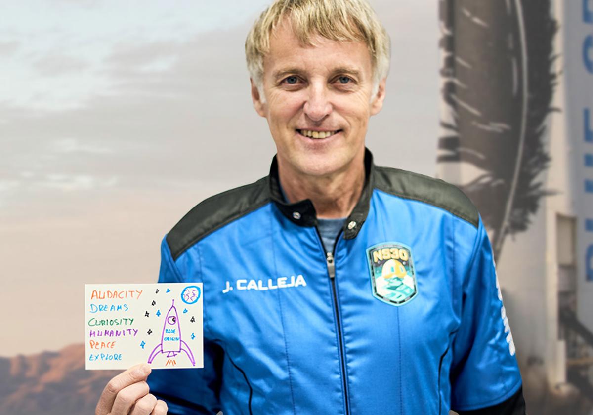 Jesús Calleja viaja al espacio: «Es fantástico. Me dan ganas de llorar»