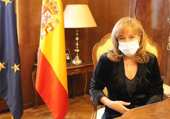 Ana del Ser en una entrevista con leonoticias durante la pandemia.